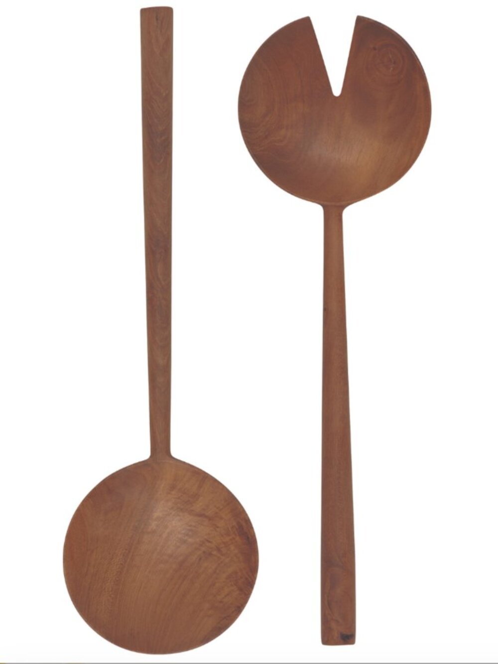 NWT Teak Wood Salad Server Set
